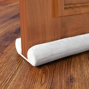 Door Draft Stoppers for Bottom of Door,Under Door Draft Stopper Soundproof,Under Door Gap Filler 30-37",Two Sided Draft Stopper for Bottom of Door,Door Draft Blocker Weather Stripping (Black, Large)