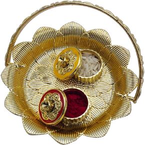 يقدم قاعة الحرف اليدوية Storeroom حامل Haldi Kumkum (Meenakari Design) لمواسم المهرجان