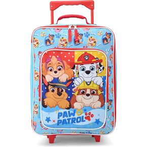 Fast Forward Paw Patrol Luggage 16" Soft Side Wheeled Pilot Case- Rolling Suitcase 16x12x5