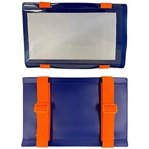 Car Registration and Insurance Holder Visor - Durable Elastic Band & Buckle Closure - Conveniently Stores Documents - Essential Car Accessory (Red/Red), Made in USA