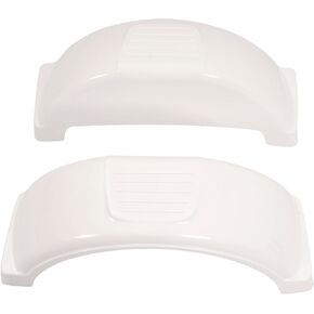 ECOTRIC Single AXLE Boat Trailer FENDERS 13" Wheels Tires (Set of 2/ White)