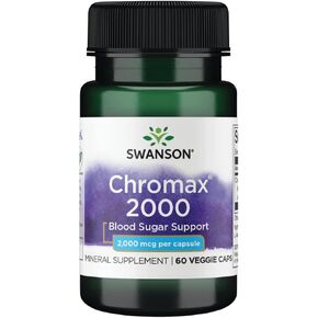 Swanson Chromax 2000 2000mcg 60 Veg Capsules