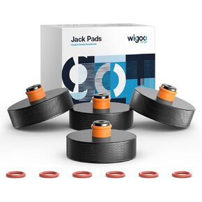 Wigoo Tesla Jack Pads, Compatible with Tesla Model Y (New Y Juniper)/3/S/X 2013-2025, Lifting Pucks for Chassis Protection, 4PCS with Storage Box, Tesla Accessories for Tire Repair Kit
