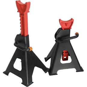 3 Ton (6,000 LBs) Automotive Jack Stands,Heavy Duty Steel Car Lifting Stand for Garages,Repair Shops,Adjustable Height 11.4"-16.8",1 Pair