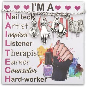 PLITI Nail Tech Bracelet - Manicurist & Nail Artist Graduation Gift