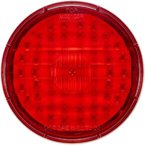 Maxxima 4" Round LED Stop/Turn/Tail for Trucks and Heavy Duty Vehicles Series-A, Red Lens