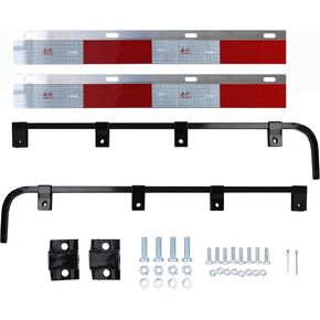 TBOZZ E-Coating Black Mud Flap Hanger Bracket with Hardware Sold by Pair