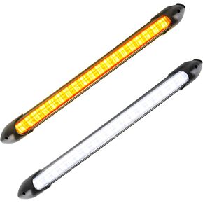 2pcs ضوء الشريط LED الخارجي ، 9.25 "شريط الضوء المرن خلال النهار ، شريط مضاد للسيارات مقاوم للمصابيح الأمامية DRL DRL شريط الإشارة ، ملحقات السيارة العالمية