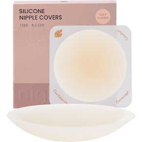 Nipple Covers, Reusable Adhesive Breast Pasties for Daily, Seamless, Ultra-Sticky & Gentle on Skin, A-C Cup