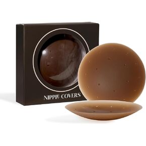 FeelinGirl Breathable Nipple Covers for Women Sticky Adhesive Silicone Nipple Pasties Reusable Nipple Cover