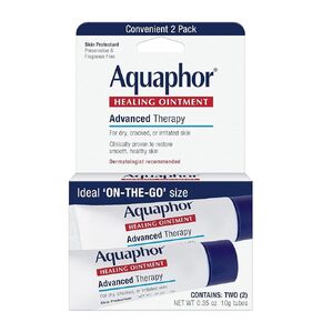 مرهم الشفاء Aquaphor ، 0.35 أوقية ، (حزمة 2)