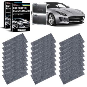 24pc Nano Sparkle Cloth Car Scratch Remover,Nanosparkle Cloth for Car Scratches,Multi-Purpose, Gray, Nanofiber, Car Cleaning Cloths
