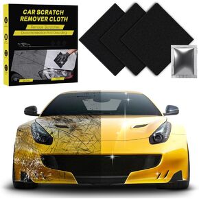 Upgrade Nano Sparkle Cloth Car Scratch Remover, 3 Count, Gray, Easily Repair Car Paint Scratch, Water Spots