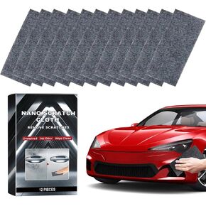 Fifuroes Nano Sparkle Cloth للسيارة 12 عبوة Nano Sparkle قطعة قماش طلاء الخدش مزيل الخدش ، تلميع بقعة المياه واستعادة السطح