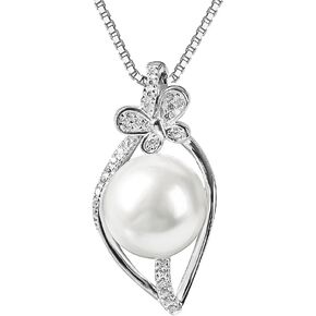 Gifts For Wife Wedding Anniversary - mothers day gifts for wife - AAA+ Real Pearl Necklaces For Women (18k Gold Platting 925 Sterling Silver) mothers necklace ideas Birthday Freshwater Pearl Necklace in Kuwait