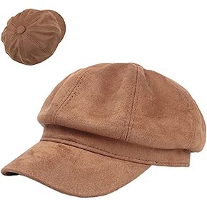 قبعة Newsboy Plaid مخططة Bestor Bert Cap for Women Girls Cabbie Fiddler Tweed Gatsby Paperboy Hat Flat Ivy Cap