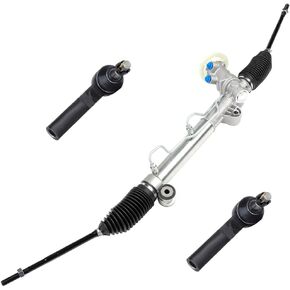 Scitoo Power Steering Rack and Pinion Complete Assembly+TIE TIE OUTER TIE FIT لبويك Century 1997-2005 ، لـ LACROSSE 2005-2009 ، لشيفروليه إمبالا 2000-2011 لبونتياك جراند بريكس 2005-2008 26056808