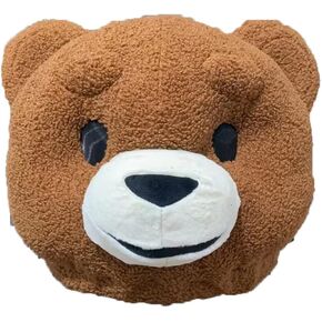 Plush Brown Teddy Bear Halloween Birthday Party Dress Head Mask Mascot Costume