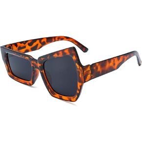 Oversized Irregular Square Funny Sunglasses for Women Men, Trendy Designer Vintage Style Party
