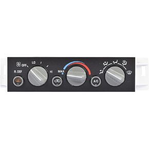 599-006 AC Heater Climate Control Panel with Rear Defogger Compatible with 1996-2000 Chevy Cadillac and GMC - Escalade C1500 C2500 Suburban K1500 K2500 Tahoe Yukon 9378805 16231165