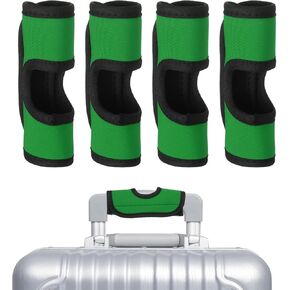 uxcell Luggage Handle Wrap, 4 Pcs Hollow Neoprene Handbag Grip Cover Protector Luggage Identifiers Suitcase Handle Wraps for Luggage Suitcase Travel Bags, Purple