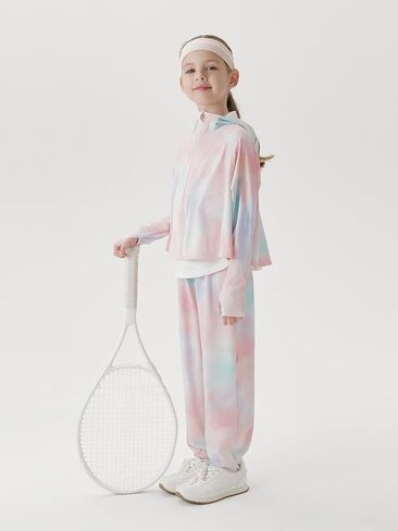 Marc & Janie Kids Zip up Hoodie Girls Lightweight Summer Suild Stack in Kuwait