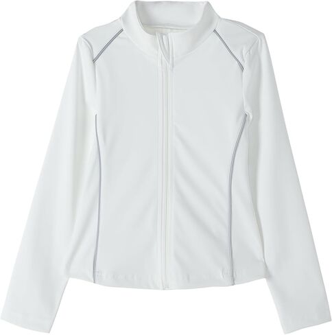 Girls Athletic Jacket Zip Up Horse Riding Shirts Kids Yoga Jackets Workout Coat in Kuwait