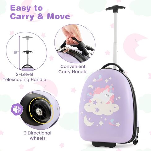 BABY JOY Unisex Child Purple, Pony, 16" in Saudi Arabia