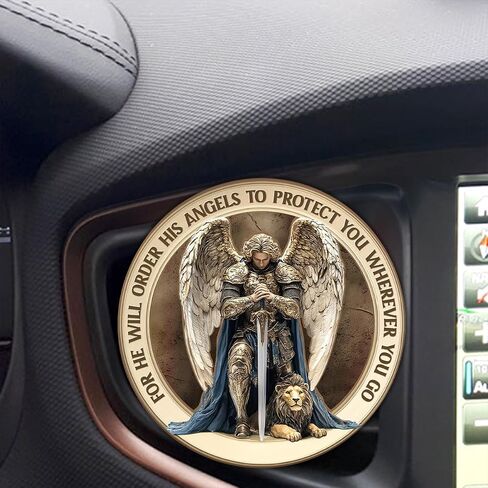 Personalized Car Visor Clip – Guardian Angel Visor Clip, Our Lady of Guadalupe, Christian Car Accessories, New Driver & Religious Gifts (Protect You Wherever You Go) in Saudi Arabia