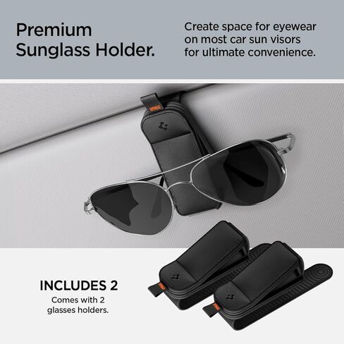 حامل غلاف شمسي نباتي فيلو مغناطيسي فيلو مصمم لنموذج تسلا الجديد Y 2025 تحديث ، طراز 3/Y/S/X/Cybertruck و Car Visor (Black) - 2 Pack in Kuwait