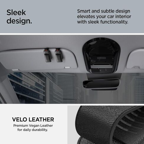 حامل غلاف شمسي نباتي فيلو مغناطيسي فيلو مصمم لنموذج تسلا الجديد Y 2025 تحديث ، طراز 3/Y/S/X/Cybertruck و Car Visor (Black) - 2 Pack in Kuwait