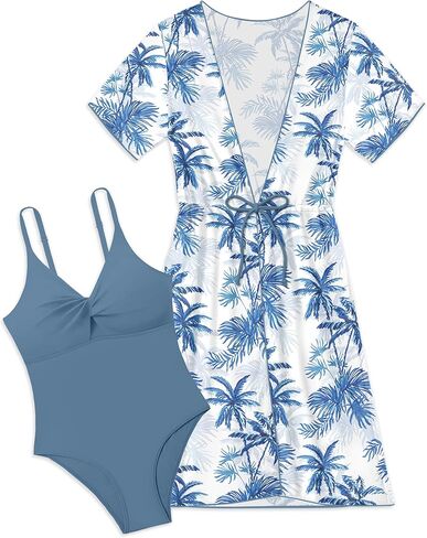 Kangkang Girls Swimsuit ، Girl Coll Solid One Piece One Swimsuits with Print Print Cover Cover Up Bathing Suits 9-16y in Kuwait