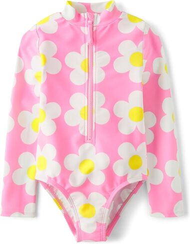 Gymboree Girls 'and Toddler Long Sleeve Rashguard One Piece Swimsuit in Kuwait