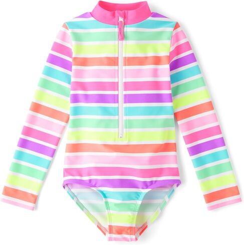 Gymboree Girls 'and Toddler Long Sleeve Rashguard One Piece Swimsuit in Kuwait