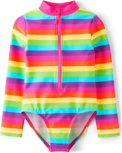 Gymboree Girls 'and Toddler Long Sleeve Rashguard One Piece Swimsuit in Kuwait