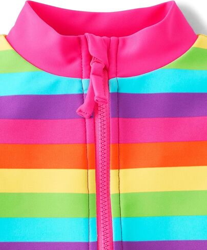 Gymboree Girls 'and Toddler Long Sleeve Rashguard One Piece Swimsuit in Kuwait