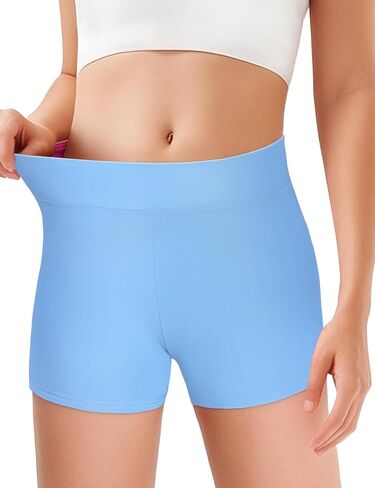 JOCMIC Girls Athletic Shorts Kids Dance High Waisted Yoga Short for Bike Gym Volleyball Running in Saudi Arabia