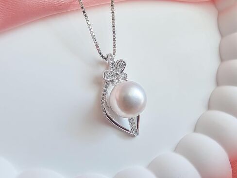 Gifts For Wife Wedding Anniversary - mothers day gifts for wife - AAA+ Real Pearl Necklaces For Women (18k Gold Platting 925 Sterling Silver) mothers necklace ideas Birthday Freshwater Pearl Necklace in Kuwait
