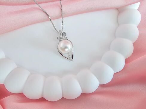 Gifts For Wife Wedding Anniversary - mothers day gifts for wife - AAA+ Real Pearl Necklaces For Women (18k Gold Platting 925 Sterling Silver) mothers necklace ideas Birthday Freshwater Pearl Necklace in Kuwait