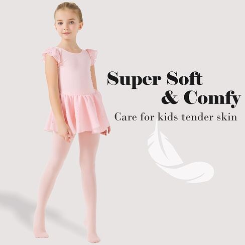 CozyWow 80 Denier Girls Tights with Full Footed, School Ballet Dance Tights for Kids from 4T to 12T,Soft&Opaque in Kuwait