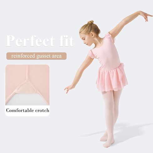 CozyWow 80 Denier Girls Tights with Full Footed, School Ballet Dance Tights for Kids from 4T to 12T,Soft&Opaque in Kuwait