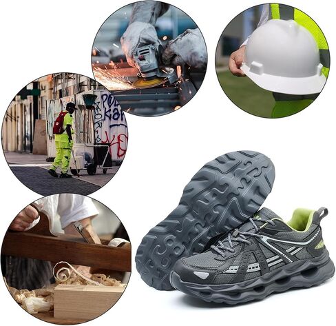 Lightweight Composite Toe Shoes, Breathbale Work Safety Steel Toe Construction Warehouse Sneakers in Saudi Arabia