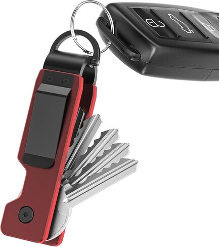 Key Organizer For Men - Compact Metal Key Holder | Minimalist Innovative Keyholder | Smart Keychain Secures 1-5 Keys in Saudi Arabia