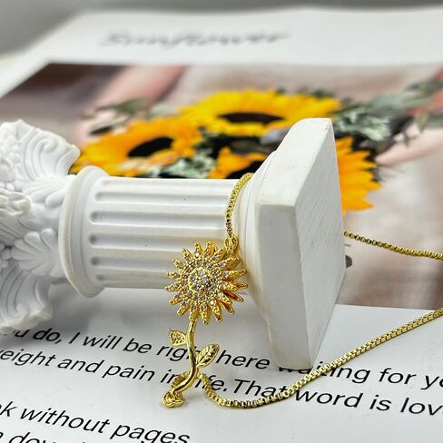 Spinning Sunflower Bracelet for Women 7"-9" Adjustable Flowers Rhinestone Fidget Bracelets for Tiny Wrist Sparkly Flower Anxiety Bracelet Cubic Zircon Sunflowers Mood Statement Bracelets Worry Relieving Jewelry Accessories in Saudi Arabia