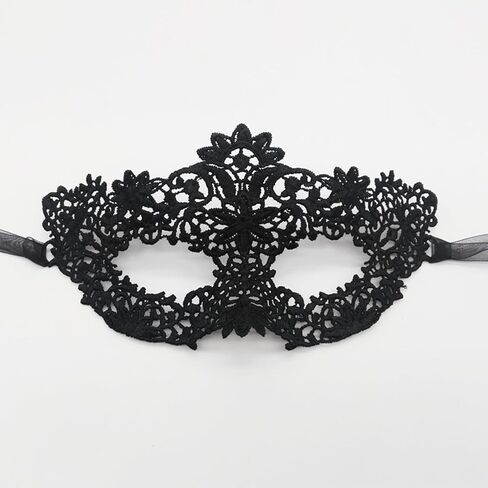 Masquerade Masks for Women Couples,Men Mardi Gras Mask,Girls Black Gold Lace Costume,Adults Venetian Party Dress in Kuwait