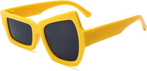 Oversized Irregular Square Funny Sunglasses for Women Men, Trendy Designer Vintage Style Party in Saudi Arabia