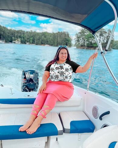 FOREYOND Plus Size Rash Guard Shirts for Women Short Sleeve UPF 50+ Sun Protection Swimwear Swim Suits Top in Saudi Arabia