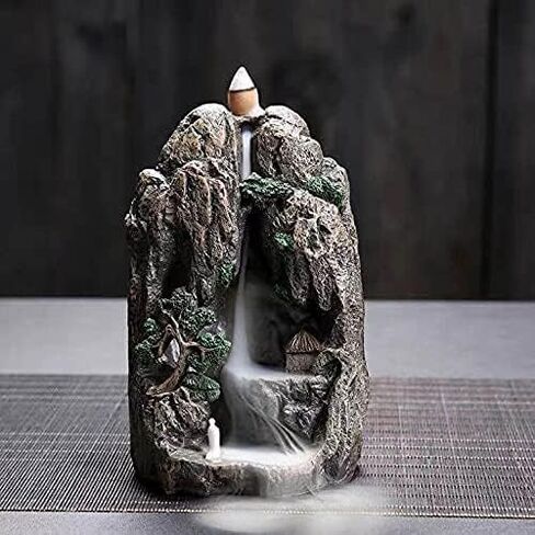 Set of 9 Backflow Incense Cones Gift Variety Pack - White Sage, Dragons Blood, Palo Santo, Jasmine, Lavender, Ocean, Sandalwood, Cinnamon, Rose for Waterfall Aromatic Smoke Fountain Haze Falls in Saudi Arabia