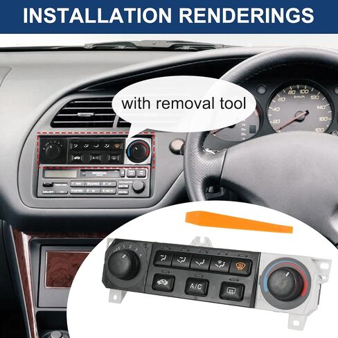 A/C Heater Climate Control Module Compatible with 1998-2000 Honda Accord 1998-2004 Honda Odyssey Replace# 599-268, 79600-S84-A01ZA in Saudi Arabia