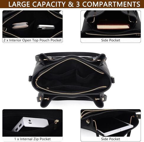 Medium Tote Bag for Women Vegan Leather Designer Top Handle Handbags Floral Embroidery Casual Travel Shoulder Bag for Women in Saudi Arabia